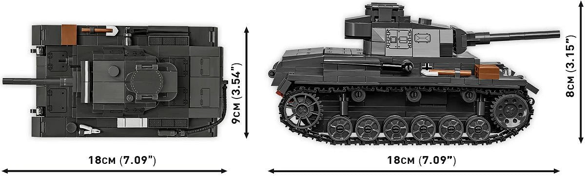2289 COBI Historical Collection - World War II - Panzer III Ausf.J
