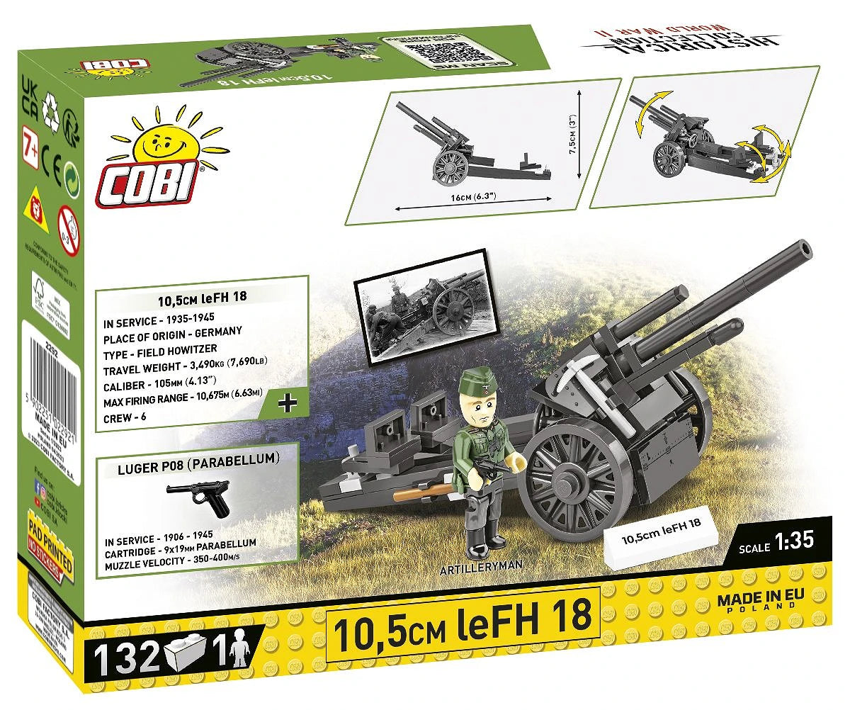 2292 COBI Historical Collection - World War II - 10,5 cm leFH 18