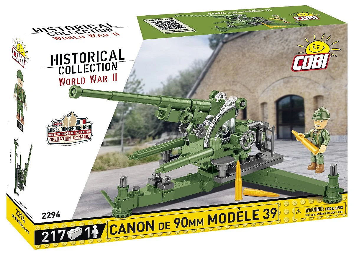 2294 COBI Historical Collection - World War II - Canon de 90 mm Modèle 1939