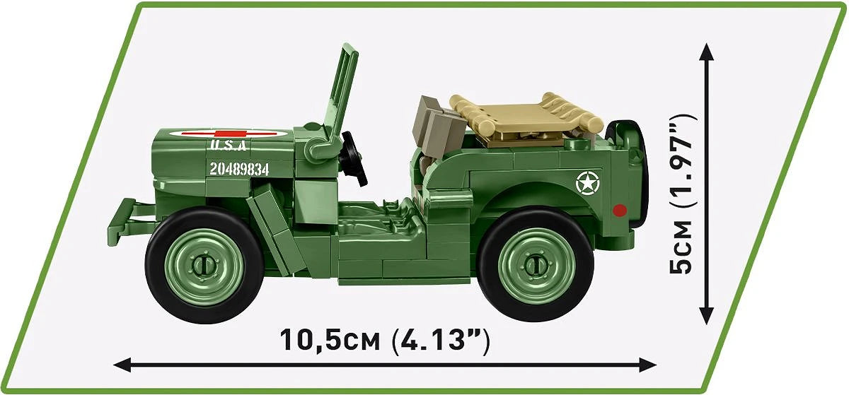 2295 COBI Historical Collection - World War II - Medical Willys MB