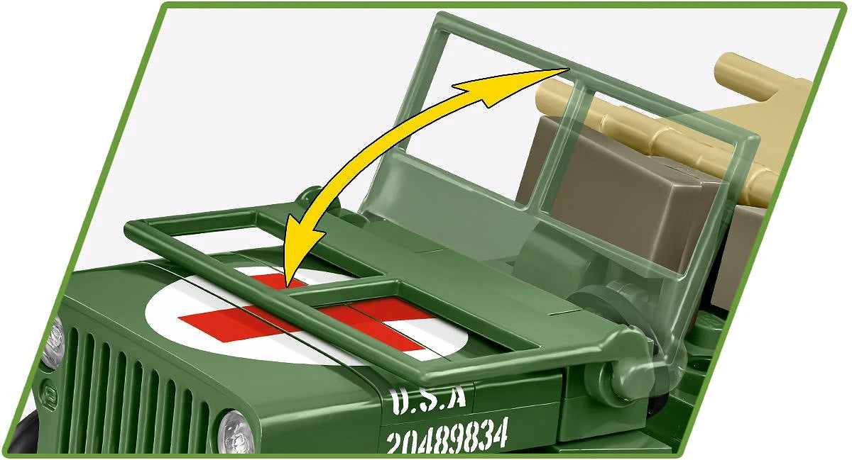 2295 COBI Historical Collection - World War II - Medical Willys MB