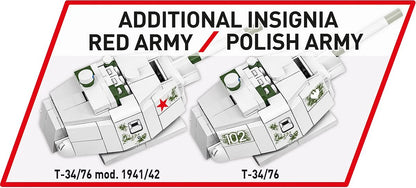 2595 COBI Historical Collection - World War II - T-34/76 mod. 1941/42