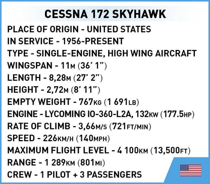 26620 COBI Licence - Cessna 172 Skyhawk-White