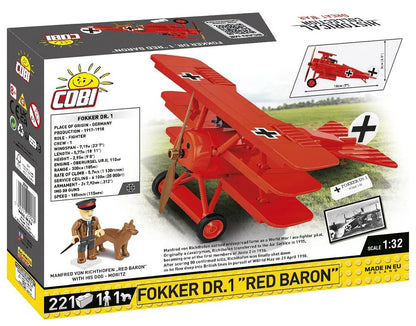 2996 COBI Historical Collection - World War I - Fokker Dr.1 Red Baron