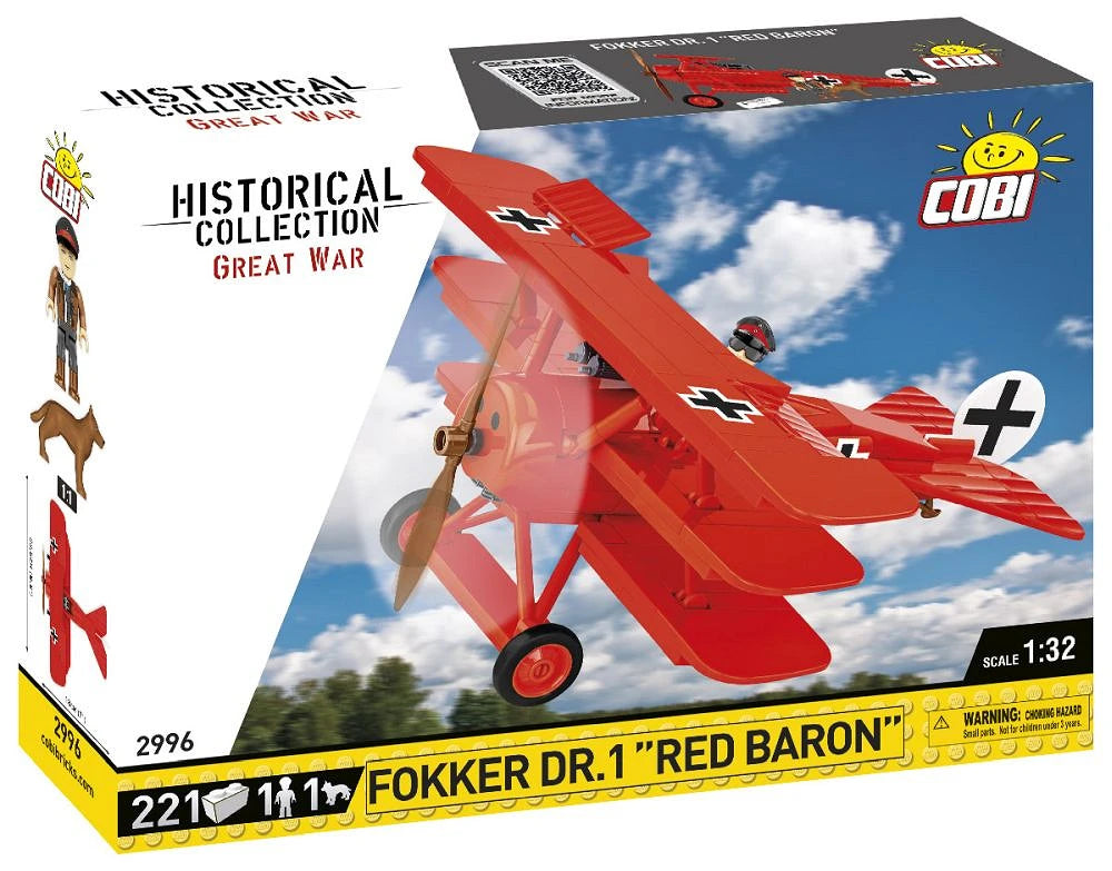 2996 COBI Historical Collection - World War I - Fokker Dr.1 Red Baron