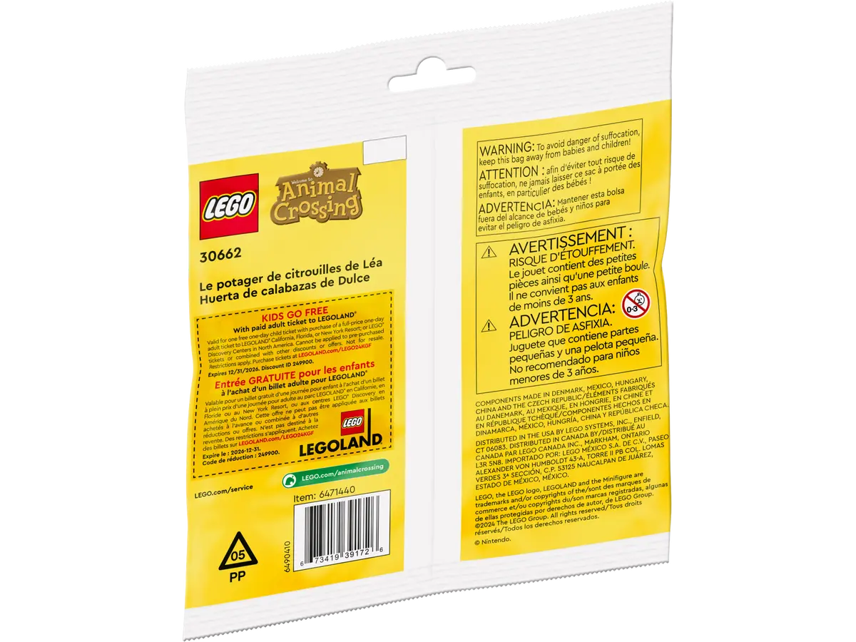 30662 LEGO Polybag  Animal Crossing™ - Campo di zucche di Dulcinea