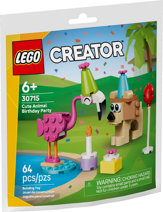 DISPONIBILE DA GENNAIO 2026 - 30715 LEGO Polybag Creator - Festa di compleanno con adorabili animali