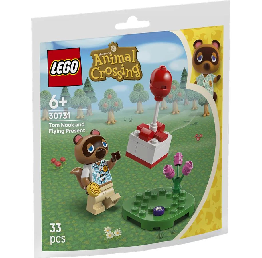 IN ARRIVO - 30731 LEGO Polybag Animal Crossing - Tom Nook con regalo volante