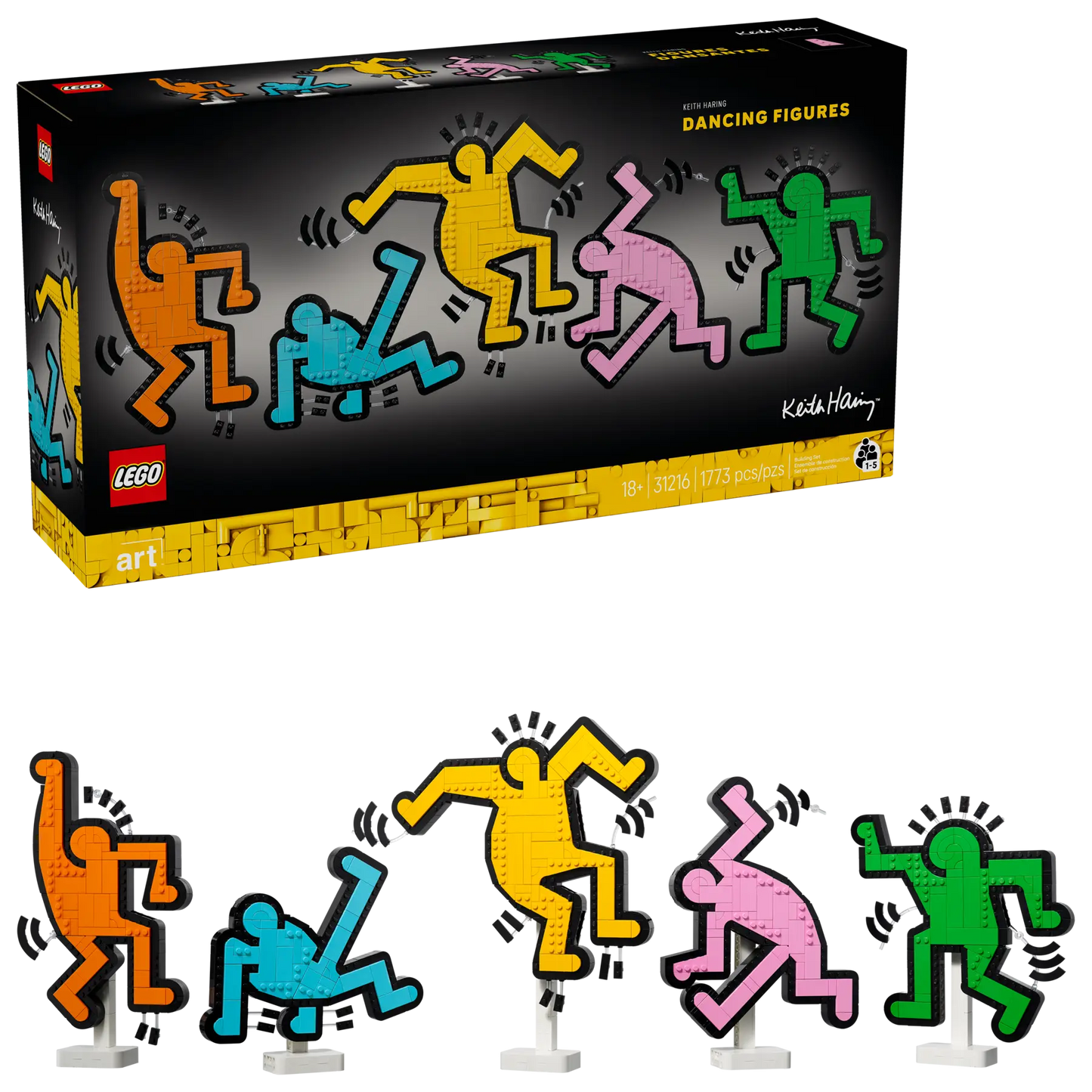 DISPONIBILE DA MAGGIO 2025 - 31216 LEGO Art - Keith Haring – Figure danzanti