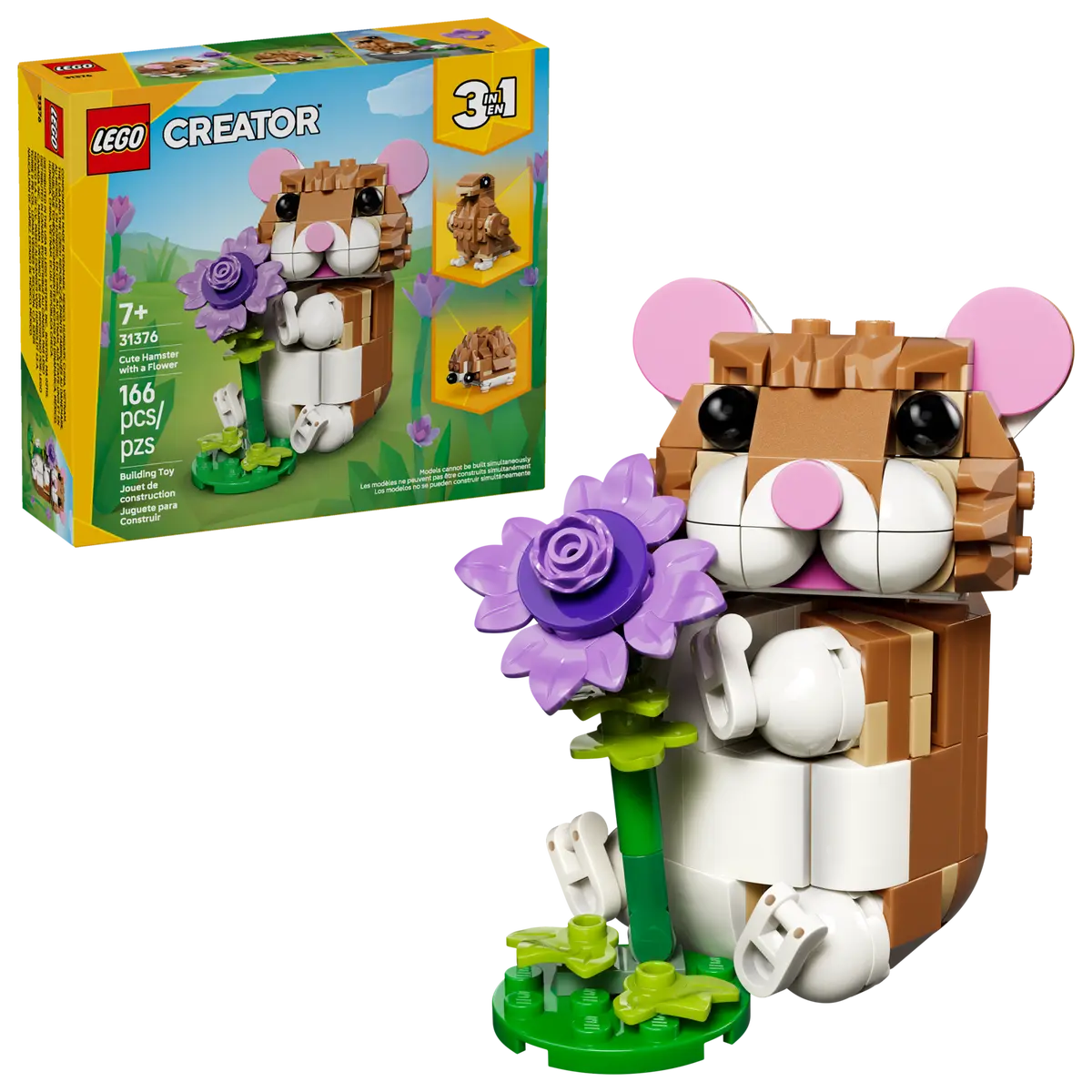 31376 LEGO Creator - Simpatico criceto con fiore