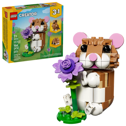 31376 LEGO Creator - Simpatico criceto con fiore