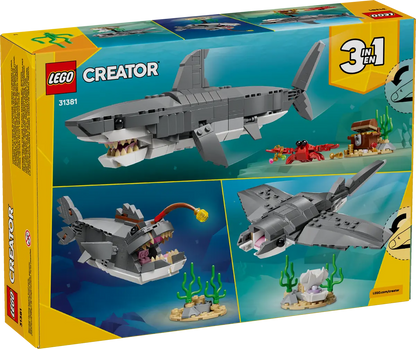 DISPONIBILE DA GENNAIO 2026 - 31381 LEGO Creator - Squalo con scrigno del tesoro