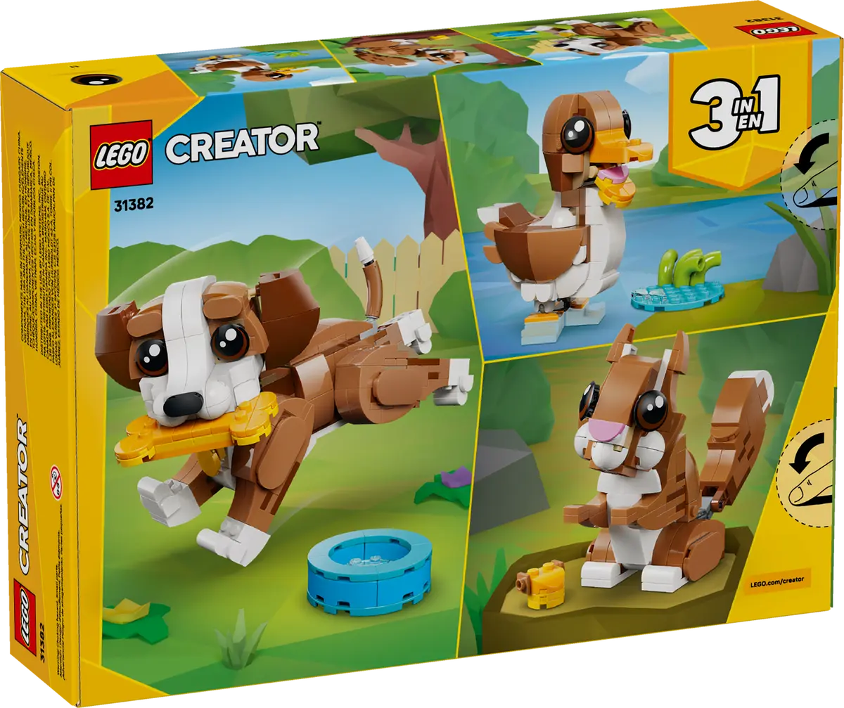 DISPONIBILE DA GENNAIO 2026 - 31382 LEGO Creator - Adorabili animali: cagnolino giocoso