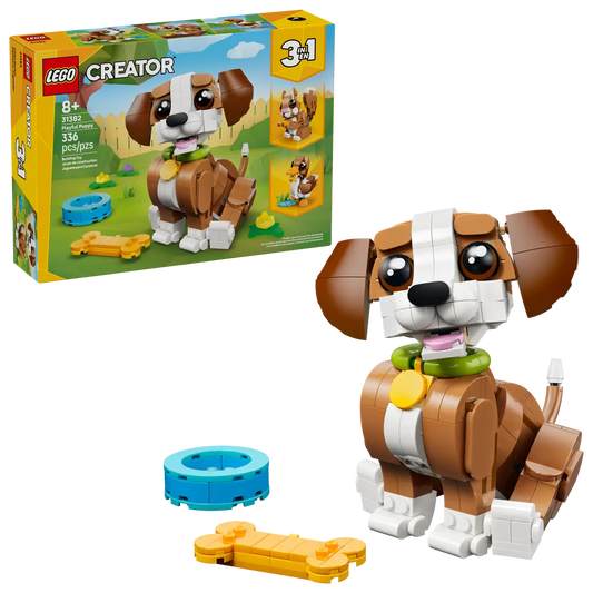 DISPONIBILE DA GENNAIO 2026 - 31382 LEGO Creator - Adorabili animali: cagnolino giocoso