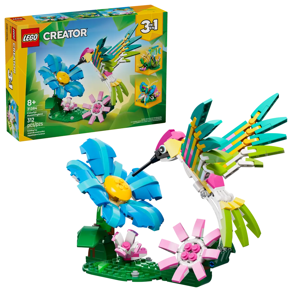 DISPONIBILE DA GENNAIO 2026 - 31384 LEGO Creator - Animali selvatici: colibrì variopinto