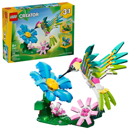 DISPONIBILE DA GENNAIO 2026 - 31384 LEGO Creator - Animali selvatici: colibrì variopinto
