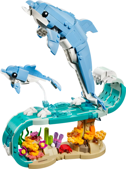 DISPONIBILE DA GENNAIO 2026 - 31385 LEGO Creator - Animali marini: meravigliosi delfini