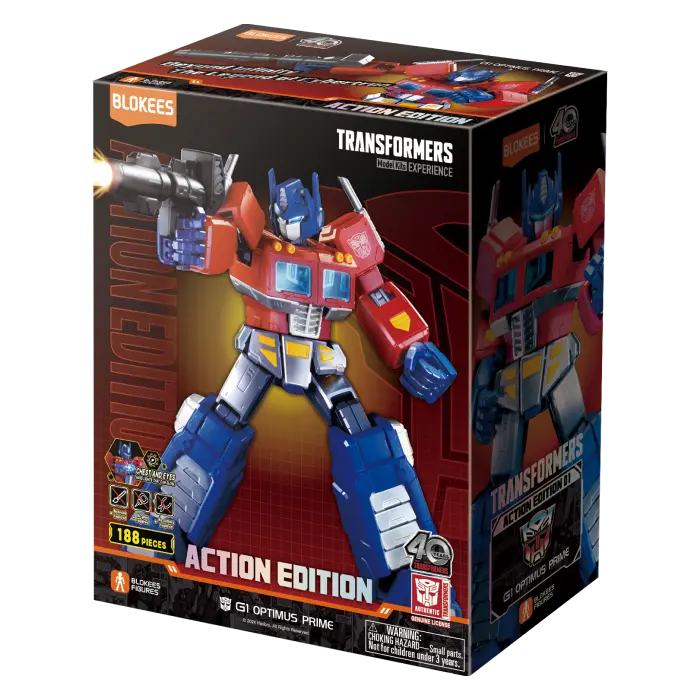 71156 - TRANSFORMERS - ACTION EDITION 01 - G1 OPTIMUS PRIME - 188PZ - LIGHT-UP EYES E CHEST