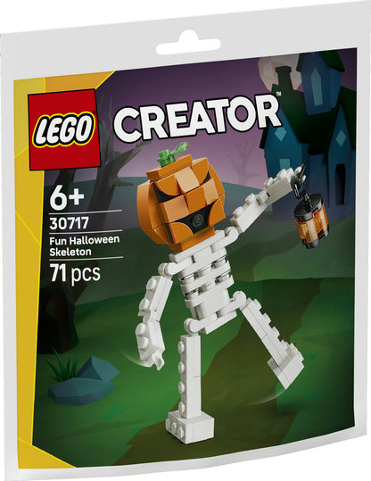 DISPONIBILE DA GIUGNO 2026 - 30717 LEGO Polybag Creator - Divertente scheletro di Halloween
