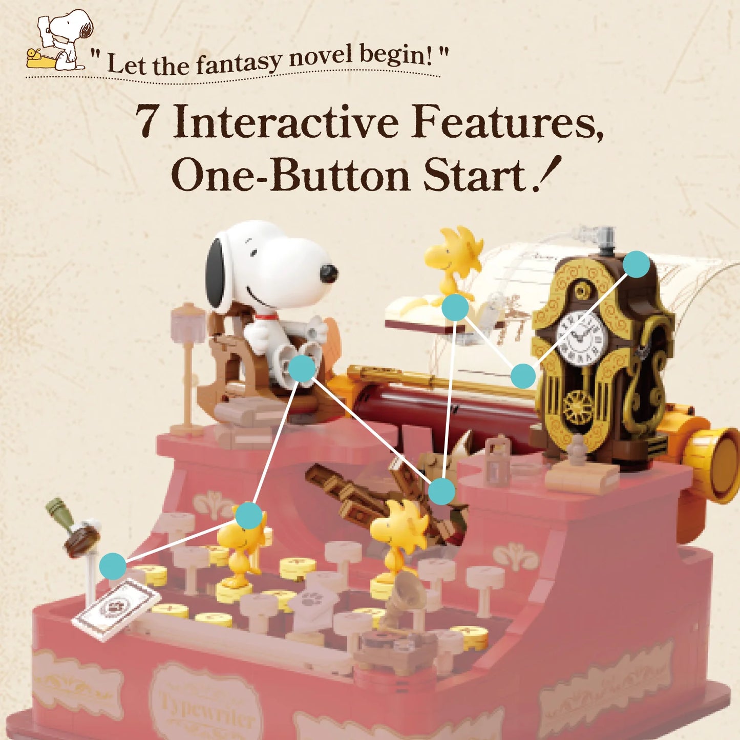 86917 PANTASY Snoopy - Typewriter