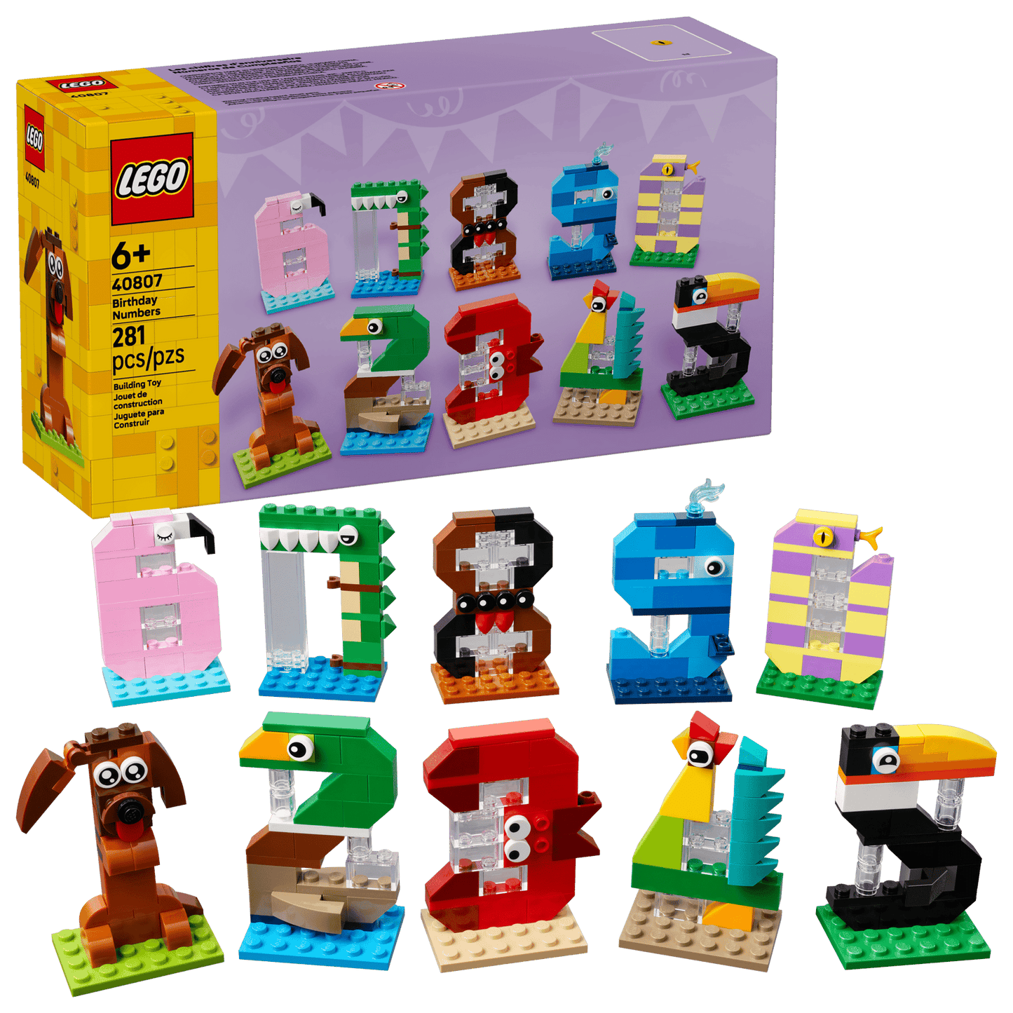 DISPONIBILE DA GIUGNO - 40807 LEGO Stagionali - Numeri del compleanno