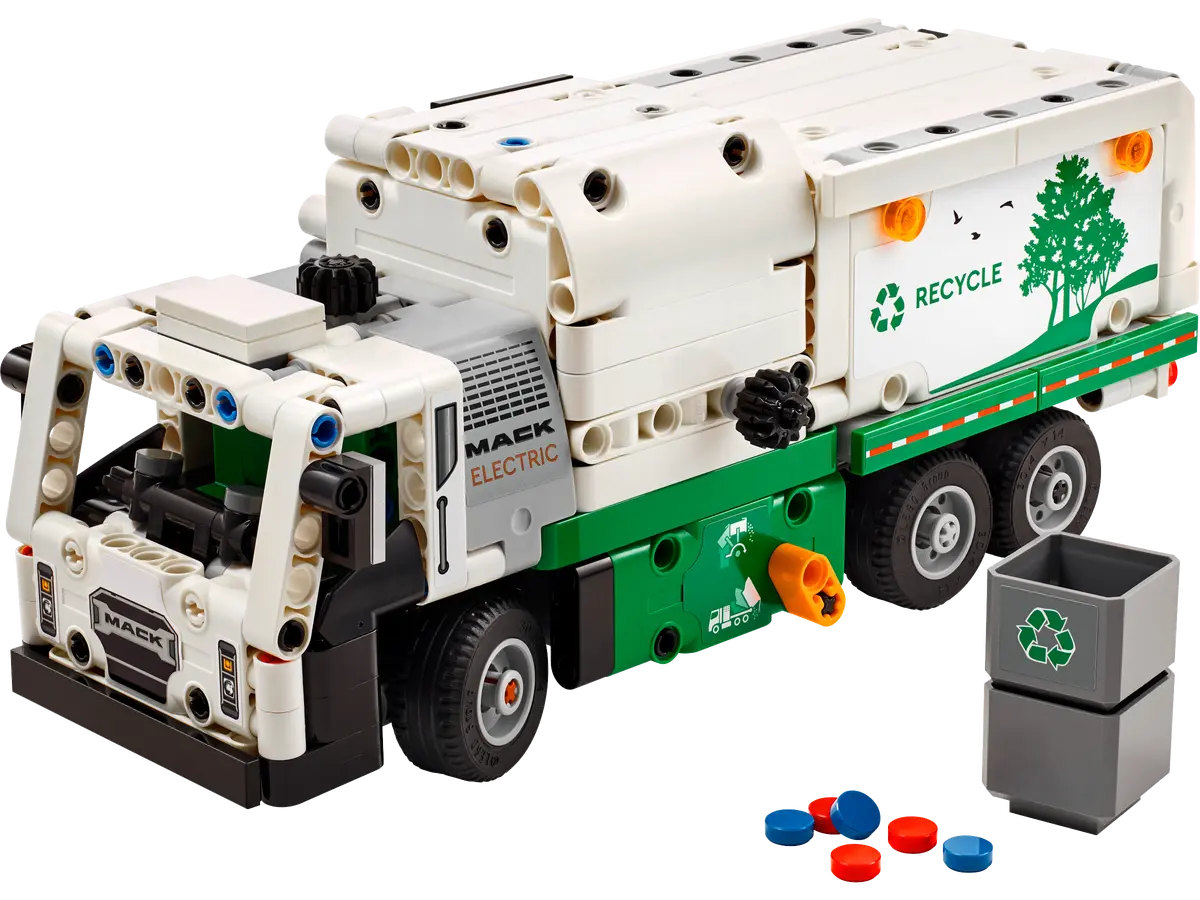 42167 LEGO Technic - Camion della spazzatura Mack® LR Electric