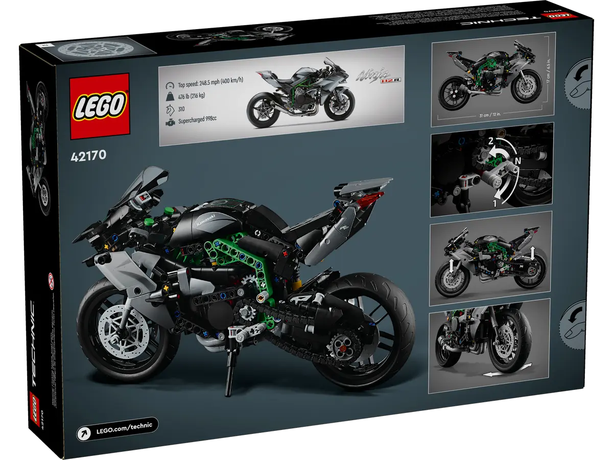 DISPONIBILE DA MARZO - 42170 LEGO Technic - Motocicletta Kawasaki Ninja H2R