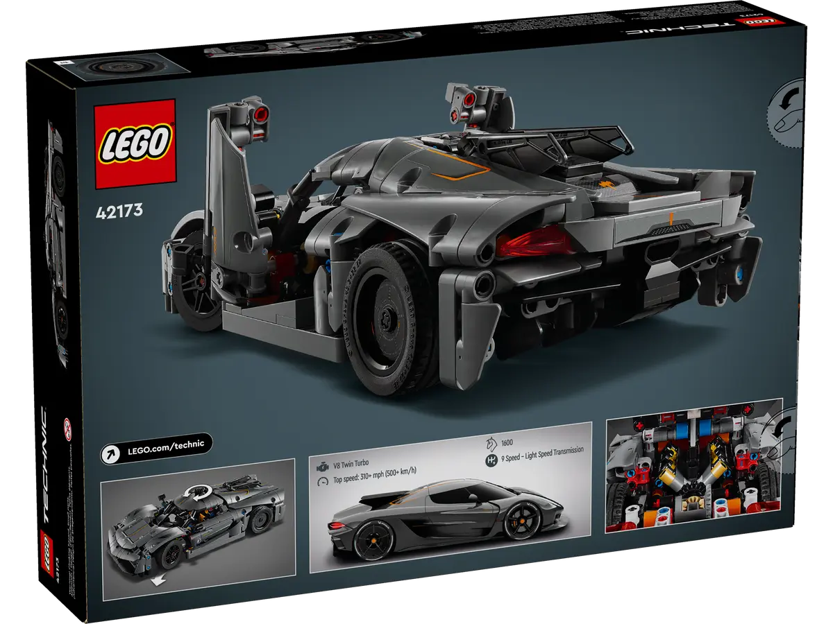 42173 LEGO Technic - Hypercar Koenigsegg Jesko Absolut grigia