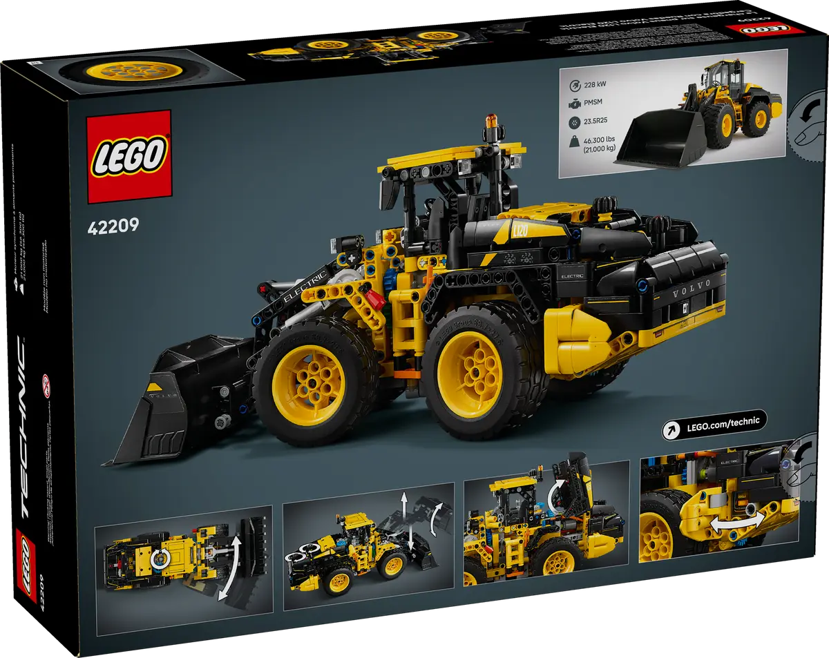 42209 LEGO Technic - Pala gommata Volvo L120 Electric
