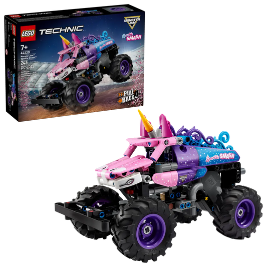 DISPONIBILE DA GENNAIO 2026 - 42220 LEGO Technic - Monster Jam™ Sparkle Smash™ a retrocarica