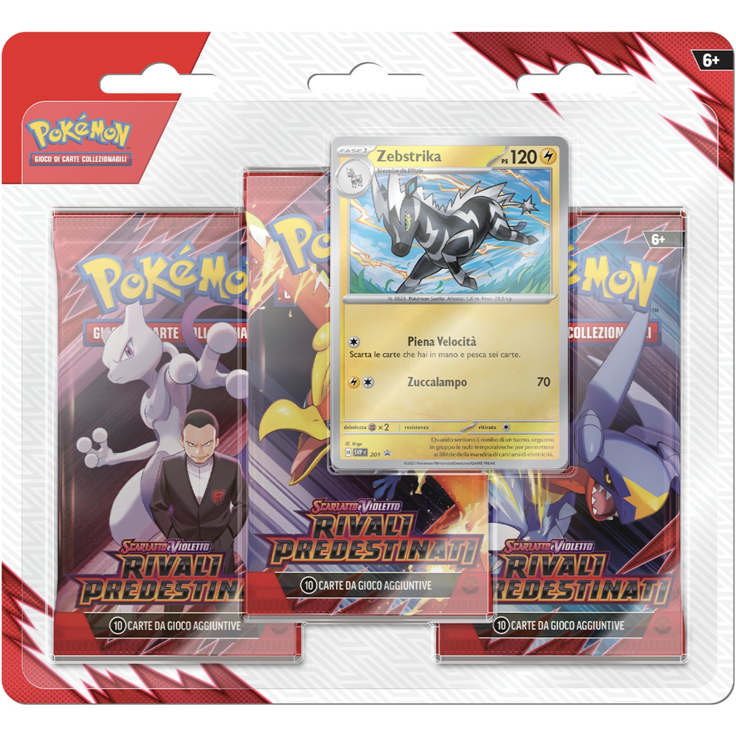 Blister Carte Pokemon 100 - Blister 3 Buste + 1 Card - Team Rocket: Rivali Predestinati - Italiano