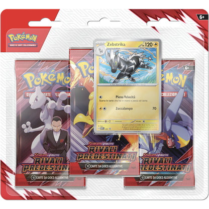 Blister Carte Pokemon 100 - Blister 3 Buste + 1 Card - Team Rocket: Rivali Predestinati - Italiano