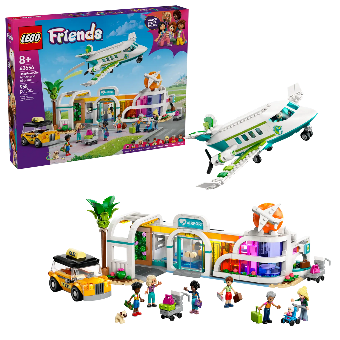 42656 ESCLUSIVA LEGO - Friends - Aeroporto e aereo di Heartlake City