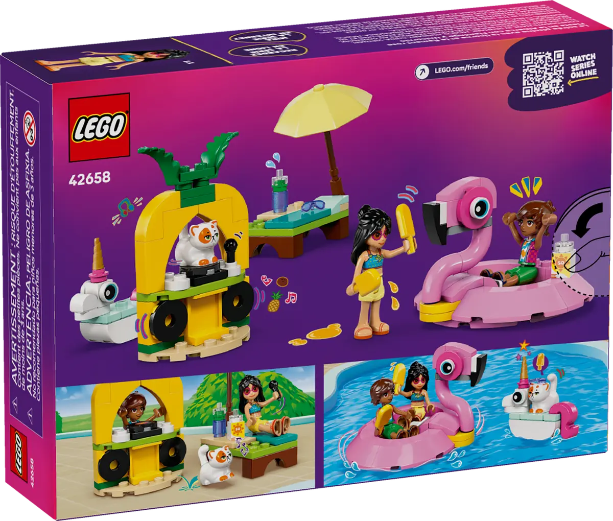 42658 LEGO - Friends - Pool Party con unicorno e fenicottero