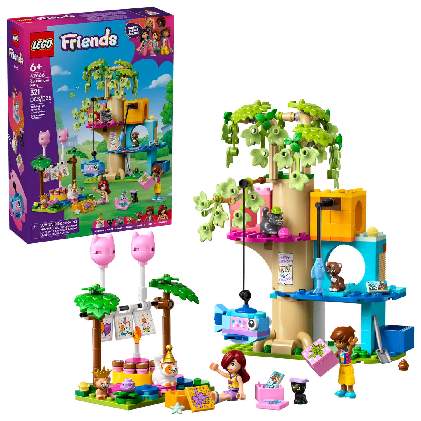 42666 LEGO - Friends - Festa di compleanno felina e Casa sull’albero
