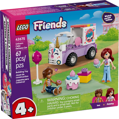 DISPONIBILE DA GENNAIO 2026 - 42675 LEGO - Friends - Auto-unicorno per la consegna di torte