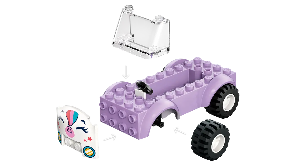 DISPONIBILE DA GENNAIO 2026 - 42675 LEGO - Friends - Auto-unicorno per la consegna di torte
