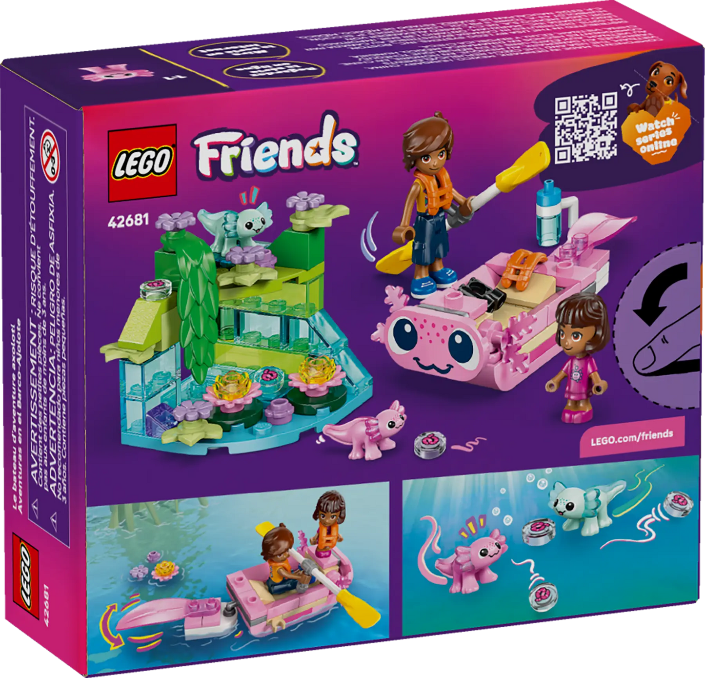 DISPONIBILE DA GENNAIO 2026 - 42681 LEGO - Friends - Barca d’avventura Axolotl