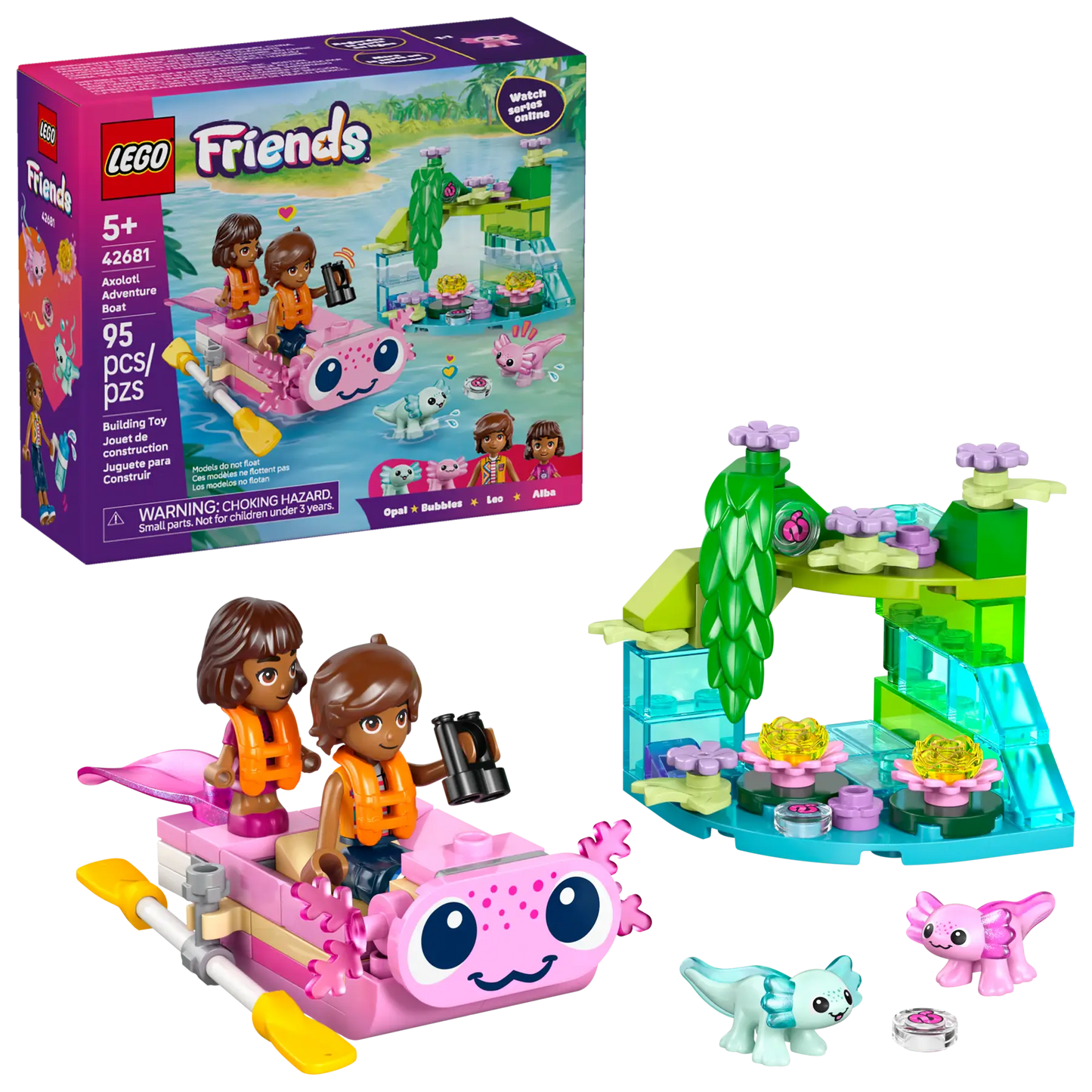 DISPONIBILE DA GENNAIO 2026 - 42681 LEGO - Friends - Barca d’avventura Axolotl