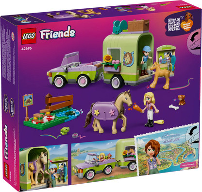 DISPONIBILE DA GENNAIO 2026 - 42695 LEGO - Friends - Rimorchio per cavallo e puledro