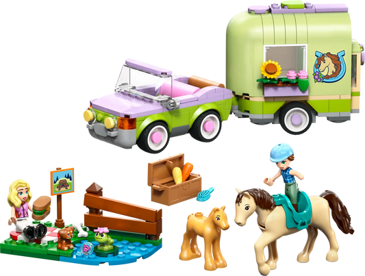 DISPONIBILE DA GENNAIO 2026 - 42695 LEGO - Friends - Rimorchio per cavallo e puledro