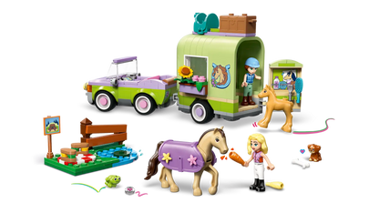 DISPONIBILE DA GENNAIO 2026 - 42695 LEGO - Friends - Rimorchio per cavallo e puledro