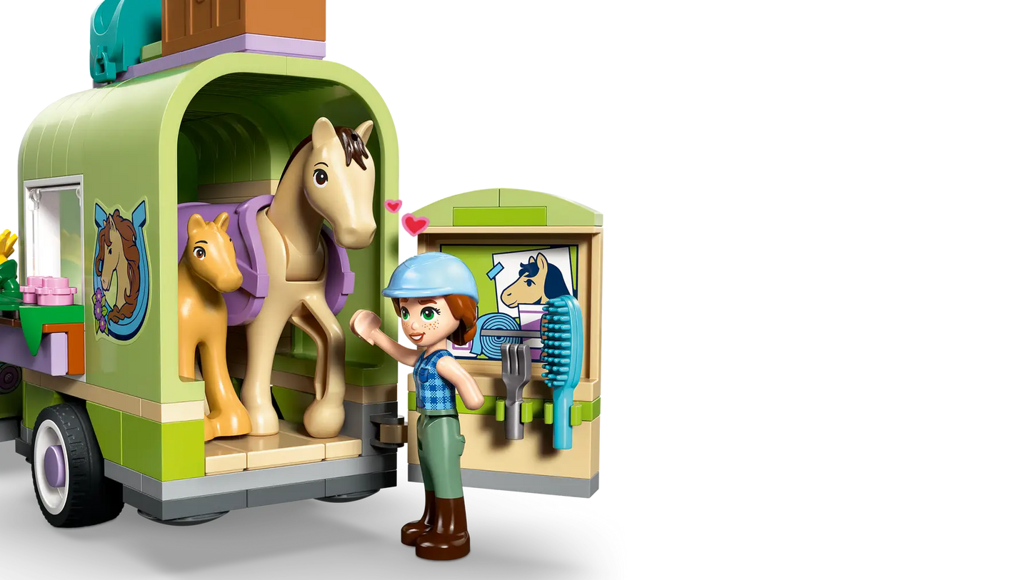 DISPONIBILE DA GENNAIO 2026 - 42695 LEGO - Friends - Rimorchio per cavallo e puledro