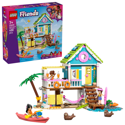 DISPONIBILE DA GENNAIO 2026 - 42699 LEGO - Friends - Casa sulla spiaggia con foche