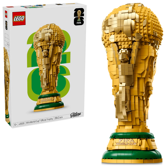 DISPONIBILE DA MARZO 2026 - 43020 LEGO Editions - Trofeo ufficiale Coppa del Mondo FIFA