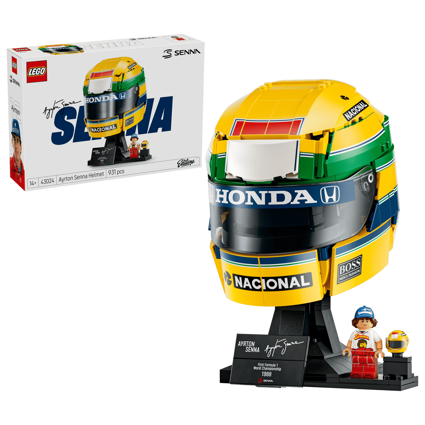 DISPONIBILE DA SETTEMBRE 2026 - 43024 LEGO Editions - Casco Ayrton Senna
