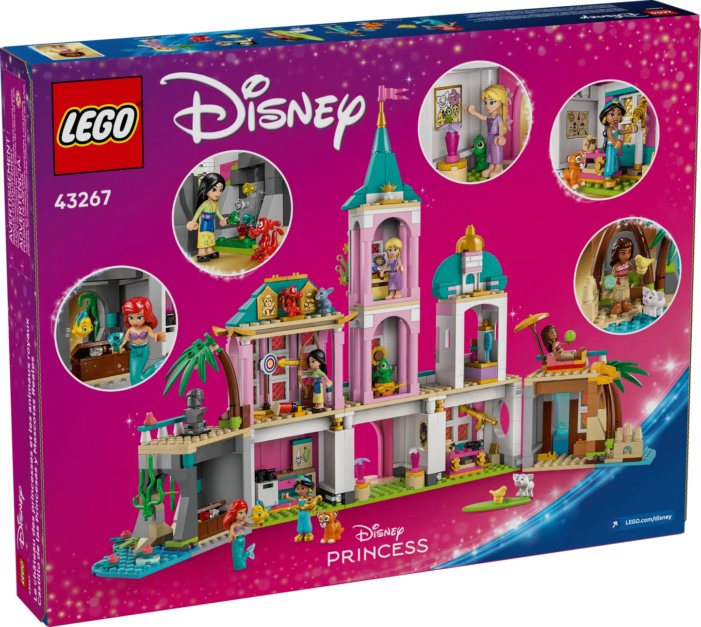 43267 LEGO Disney - Castello della Principessa e animali reali