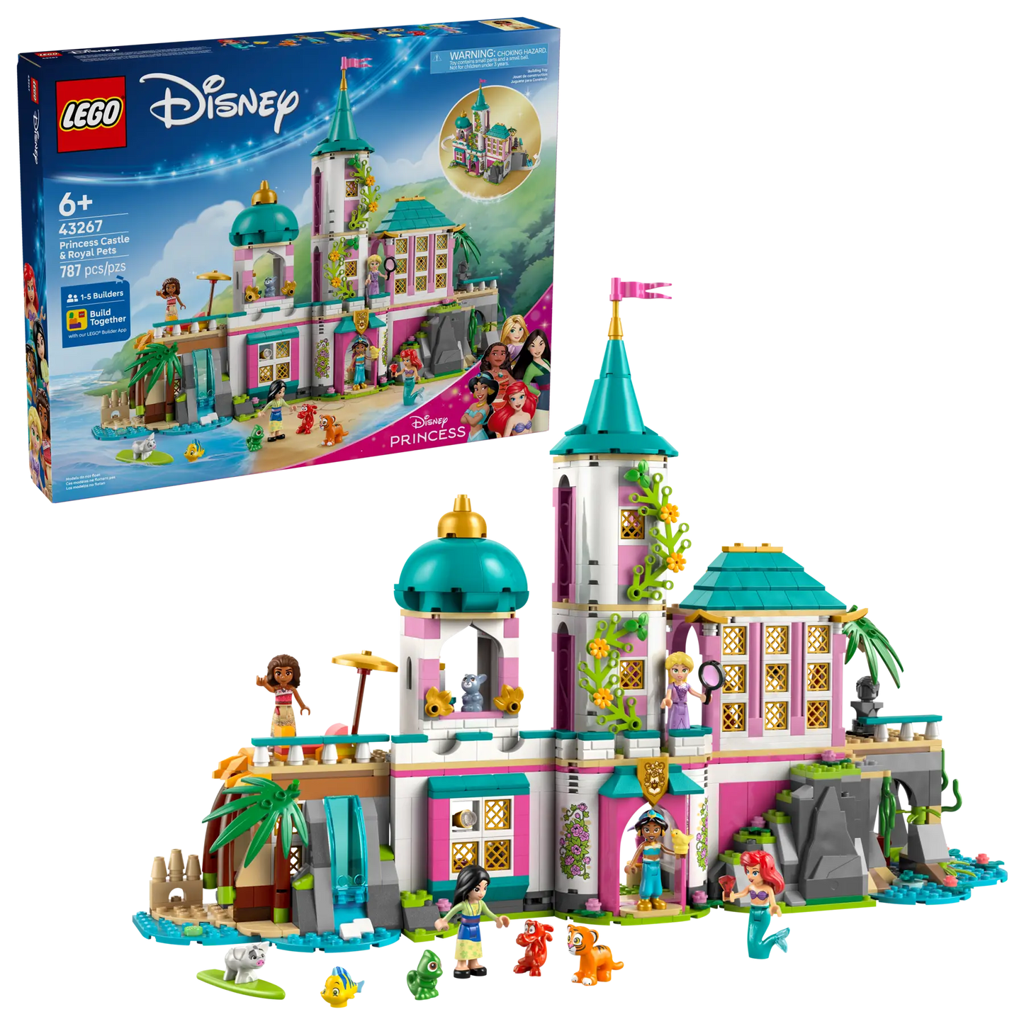 43267 LEGO Disney - Castello della Principessa e animali reali