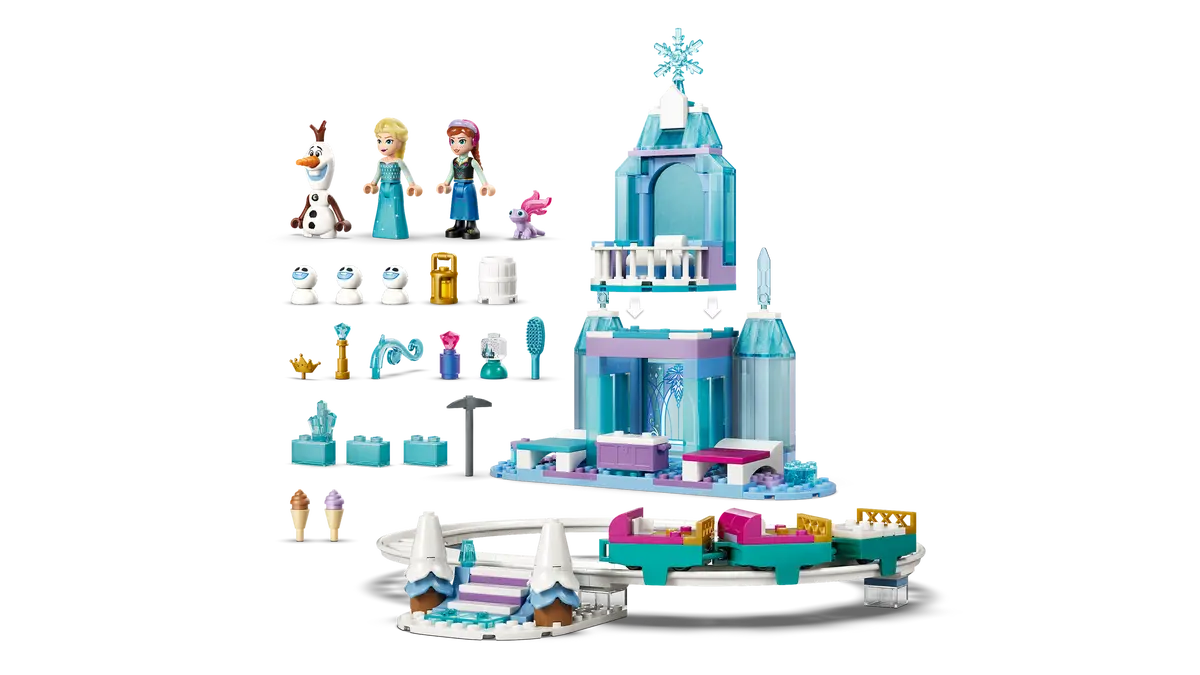 DISPONIBILE DA GENNAIO 2026 - 43281 LEGO Disney - Castello di ghiaccio di Elsa e avventura sulla neve