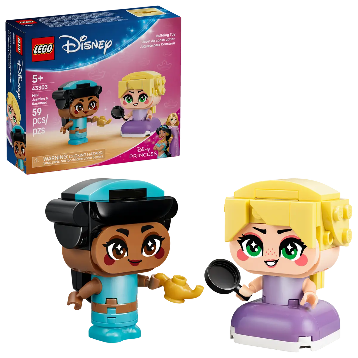 DISPONIBILE DA GENNAIO 2026 - 43303 LEGO Disney - Mini-Jasmine e Mini-Rapunzel